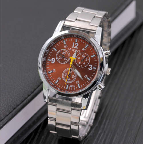 MODIVA Analog Quartz Watch Faux Chronograph