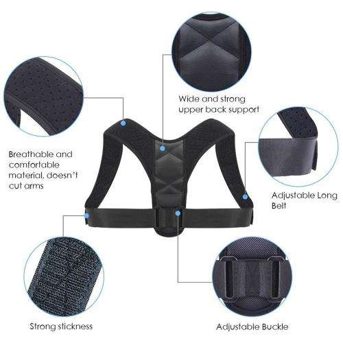 Posture Corrector, Shoulder Support, Upper Back Brace & Neck Pain Relief for Women and Men
