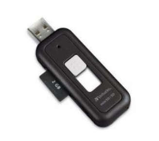 Verbatim USB Pocket Card Reader SD/Mini SD/Micro SD/ with Adapter