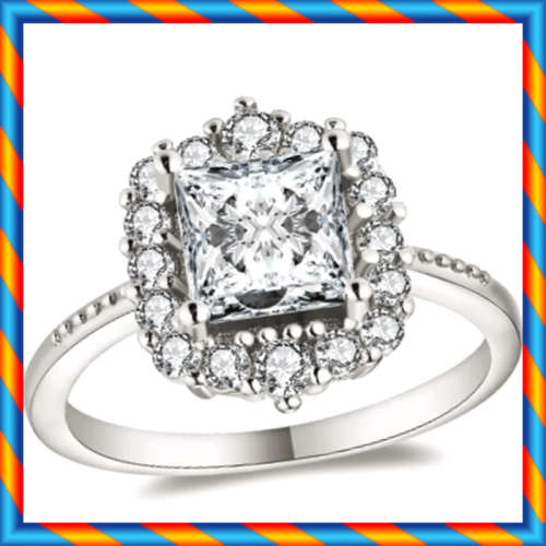 BRAND NEW!! Simulated Diamond Engagement Ring