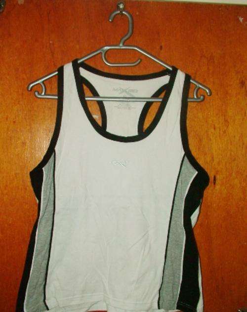 Size XL - Ladies Black, Grey, White Sports JT Top (built-in support)