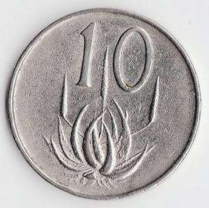 1989 Coin 10c zar