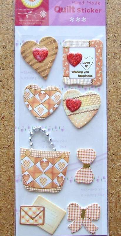 Handmade Quilt Stickers Scrapbooking Embellishments
