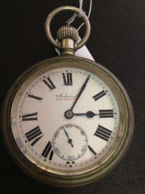 Nickel silver Admiral fob watch