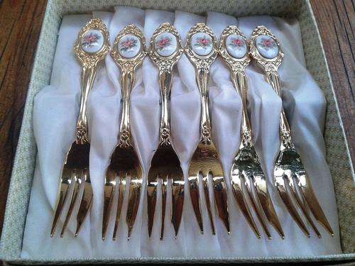 Set of Royal Albert Shabby Rose Forks.