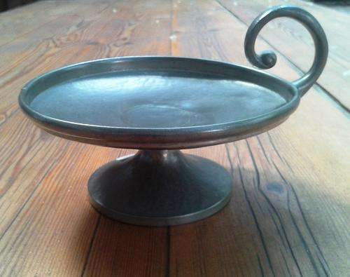 Tudric English Pewter Carry Candle Holder by Liberty and Co.