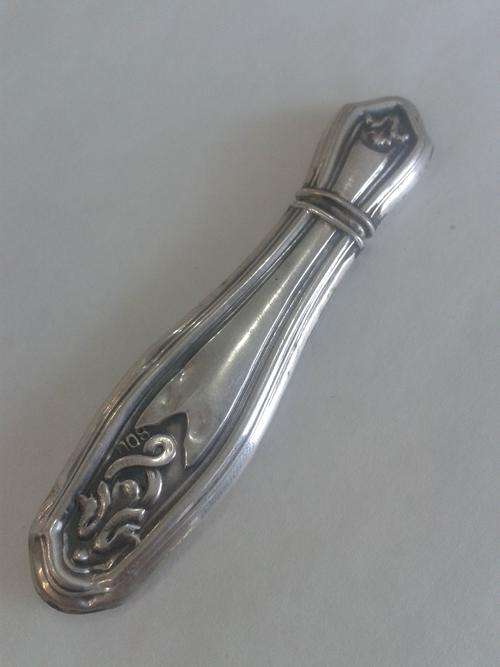Continental Silver Needle Case And Bodkin C1900