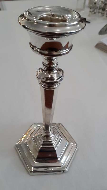 Hallmarked Sterling Silver Candle Stick Birmingham 1959