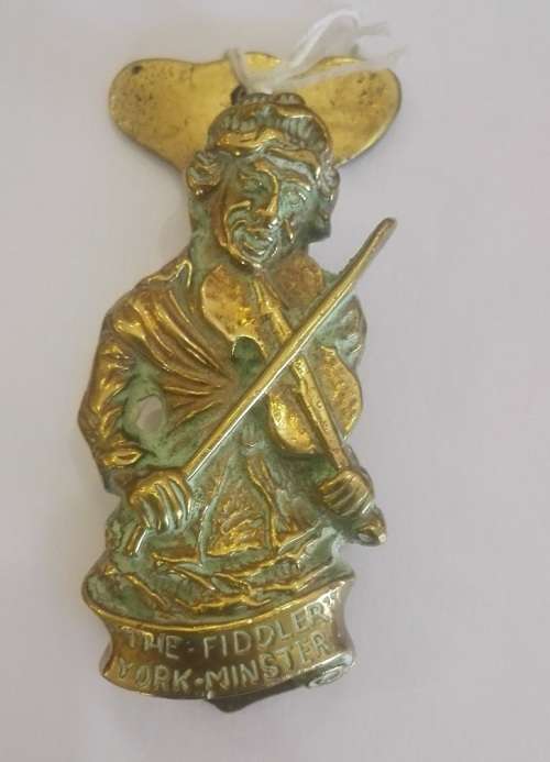 "The Fiddler" York Minster Vintage Door Knocker