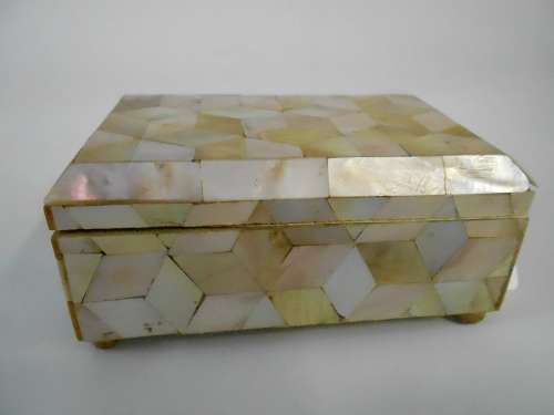 Antique Mother of Pearl Jewellery Box