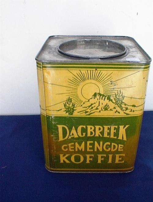 Dagbreek Coffee Tin Circa - 1930