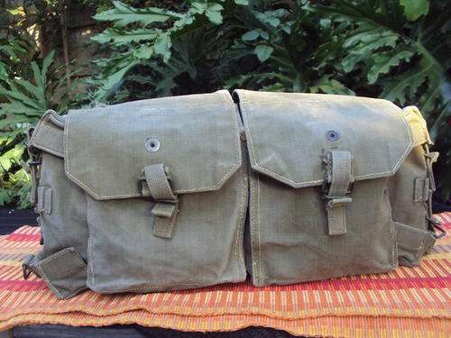 S.A. ARMY WEBBING KIDNEY POUCHES (RHODESIAN) 60S