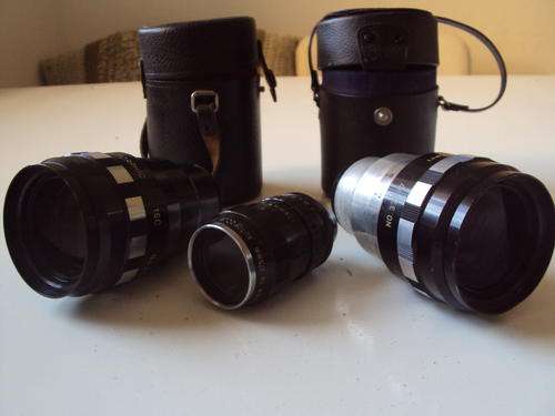 VINTAGE CAMERA LENSES X3