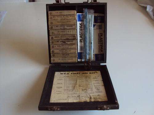 M.S.A. FIRST AID KIT VINTAGE U.S,A.