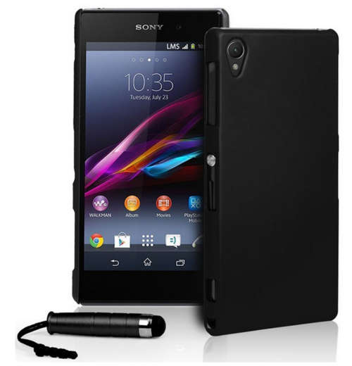Hybrid Hard Case Cover For Sony Xperia Z1 + Screen Protector + Stylus Pen