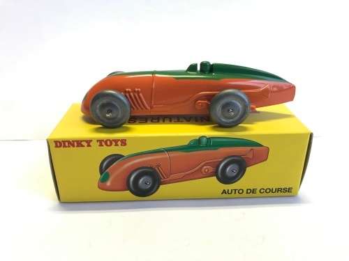 ATLAS EDITIONS DINKY, RACER 23 A, ORANGE/GREEN,  DIE-CAST, NEW in SEALED BOX