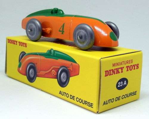 ATLAS EDITIONS DINKY, RACER 23 A, ORANGE/GREEN,  DIE-CAST, NEW in SEALED BOX