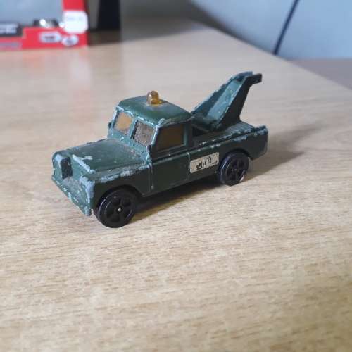 CORGI JUNIORS Land Rover Wrecker GREEN, die cast, 70 mm, no box, used