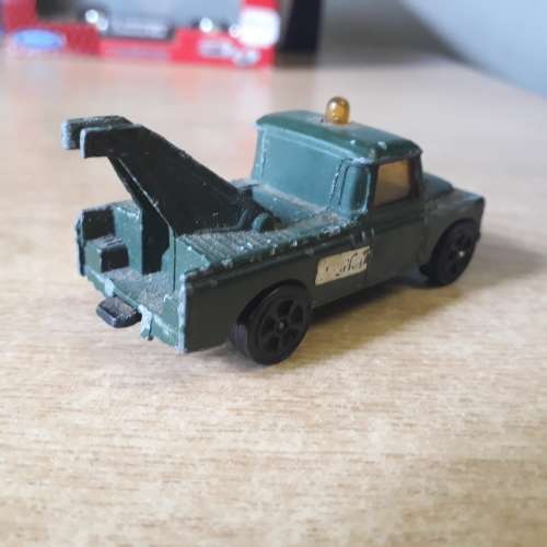 CORGI JUNIORS Land Rover Wrecker GREEN, die cast, 70 mm, no box, used
