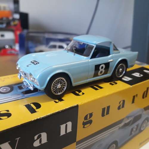 CORGI VANGUARDS TRIUMPH TR4 RALLY, 1/43, DIE-CAST, MINT IN RETRO BOX, LIMITED EDITION