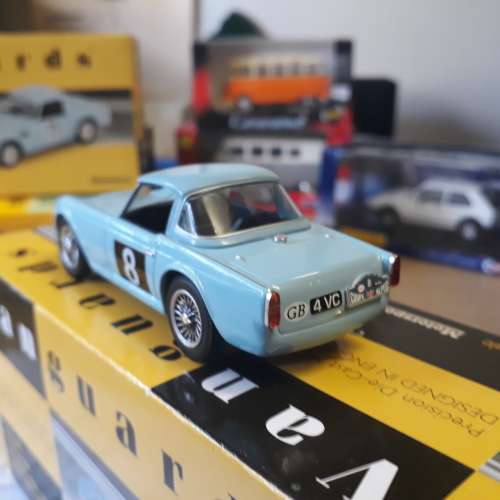 CORGI VANGUARDS TRIUMPH TR4 RALLY, 1/43, DIE-CAST, MINT IN RETRO BOX, LIMITED EDITION