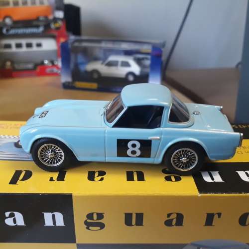 CORGI VANGUARDS TRIUMPH TR4 RALLY, 1/43, DIE-CAST, MINT IN RETRO BOX, LIMITED EDITION