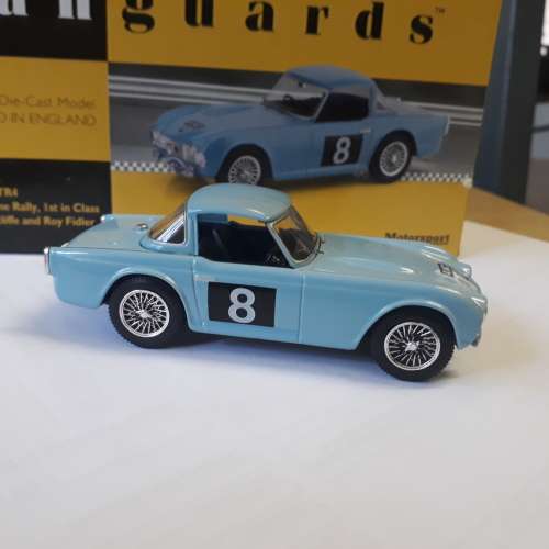 CORGI VANGUARDS TRIUMPH TR4 RALLY, 1/43, DIE-CAST, MINT IN RETRO BOX, LIMITED EDITION