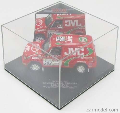 TOYOTA LAND CRUISER JVC #208 SERVIA PARIS DAKAR 1998 SKID SKM99067, 1:43, Die Cast, New in Box