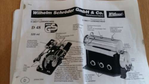 Wilesco marine steam engine Model D48