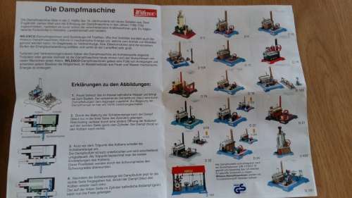 Wilesco marine steam engine Model D48