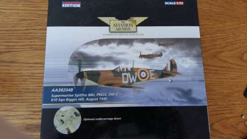 Supermarine Spitfire MkI, P9433, DW-E, 610 Sqn Biggin Hill, P/O Constantin Pegge DFC, August 1940