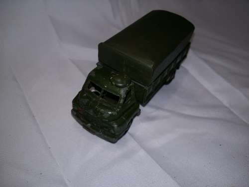 Vintage DINKY TOYS 1950, 621 3 Ton Army Wagon with Canopy, No Box, PLayed With, 1:43