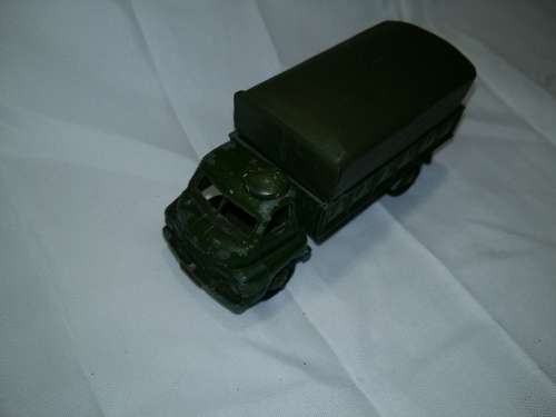 Vintage DINKY TOYS 1950, 621 3 Ton Army Wagon with Canopy, No Box, PLayed With, 1:43