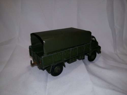 Vintage DINKY TOYS 1950, 621 3 Ton Army Wagon with Canopy, No Box, PLayed With, 1:43
