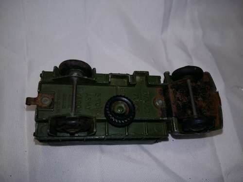 Vintage DINKY TOYS 1950, 621 3 Ton Army Wagon with Canopy, No Box, PLayed With, 1:43