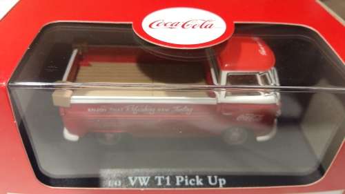 Motor City Classics - 1/43 Coca-Cola 1962 VW T1 Pickup (Red) New in Box