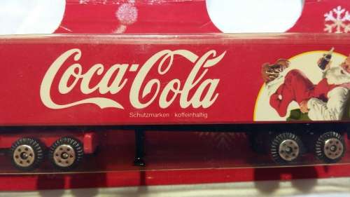 Coca Cola Santa Claus model truck, Die Cast, New in Box, Scale Unkown, Length 18cm