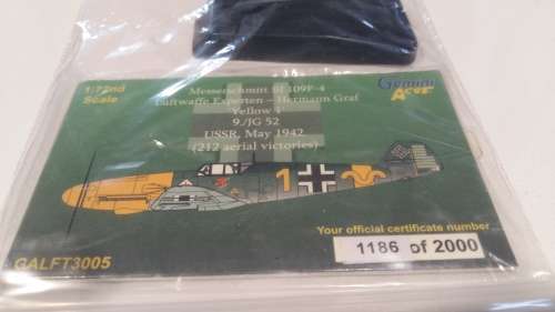 Messerschmitt bf 109F-4 Luftwaffe, GALFT3005 1942, 1:72, Gemini Aces, Die Cast, No Original Box