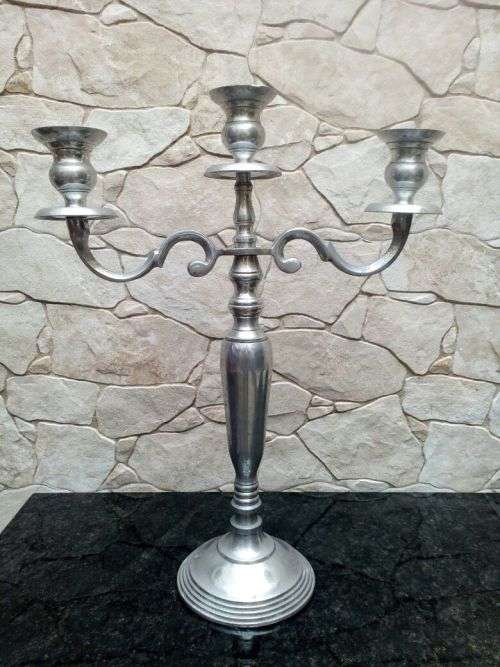 Vintage Pewter Candelabra