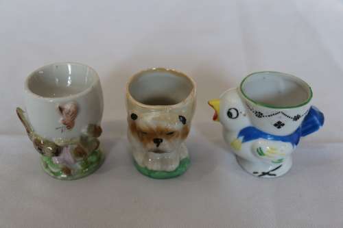 Vintage Assorted Egg Cups
