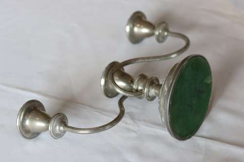 Vintage Plated Three Sconce Candelabra