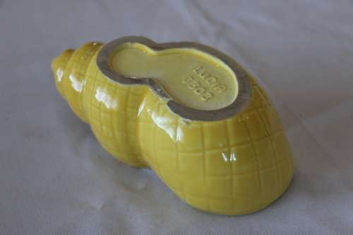 Vintage Art Deco "Lucia Ware" Yellow Shell Bowl