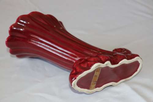 Vintage Art Deco "Drostdy" Burgundy Vase