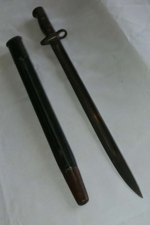 1907 British 303 WW1 Bayonet & Scabbard HORI