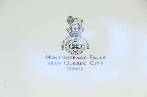Royal Doulton Plate - Montmorency Falls near Quebec City