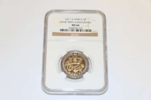 2011 RSA 5 Rand 90th Anniversary NGC MS66 x 1