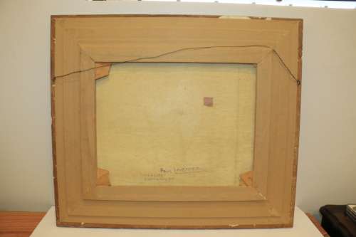 Paul Lavender Framed Oil on Canvas - Highgate Ostrich Farm c.1973