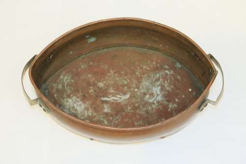 Vintage Oval Copper and Brass Box/Bucket - Stamped: JL Myburgh