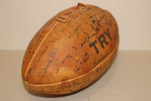 1984 Springbok vs England Test Signed Rugby Ball