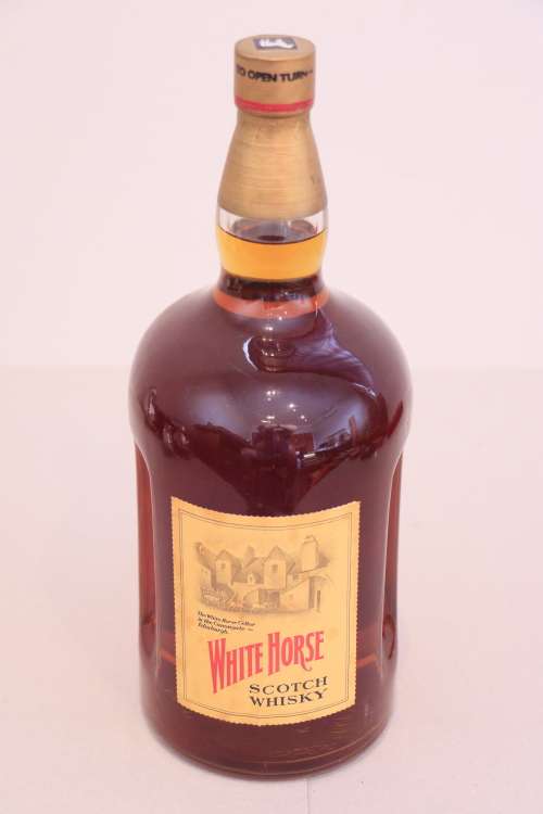 Rare White Horse Scotch Whisky .415 Gallon - Serial No. EE 0458687